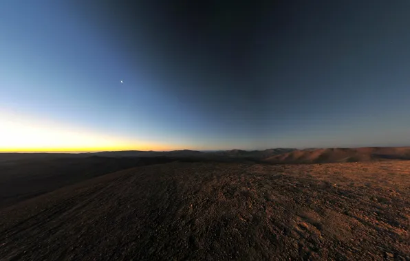 Picture the sky, sunset, Chile, plateau