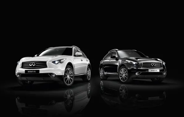 Picture Infiniti, Infiniti, the front, Black and White