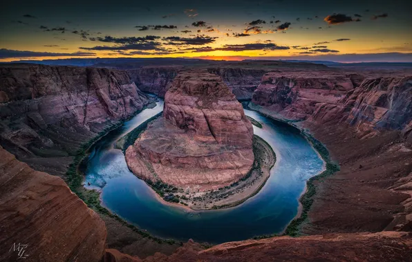 Nature, river, Colorado, canyon, AZ, USA, Arizona, The Grand Canyon
