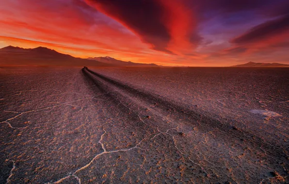 Colors, Perspective, Salar de uyuni, Bolivia