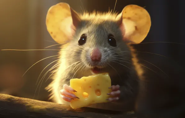 Light, mouse, cheese, mouse, muzzle, rat, rodent, meal