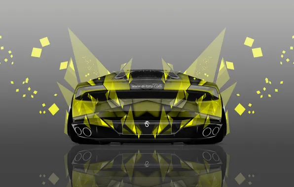 Picture Lamborghini, Yellow, Wallpaper, Art, Abstract, Photoshop, Photoshop, Abstract