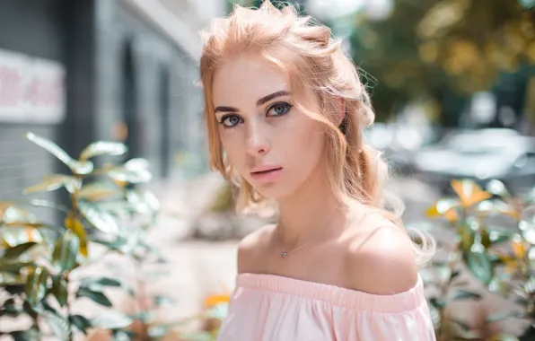 Picture girl, portrait, freckles, Alexander Shatskikh