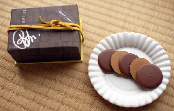 Food, chocolate, cake, box