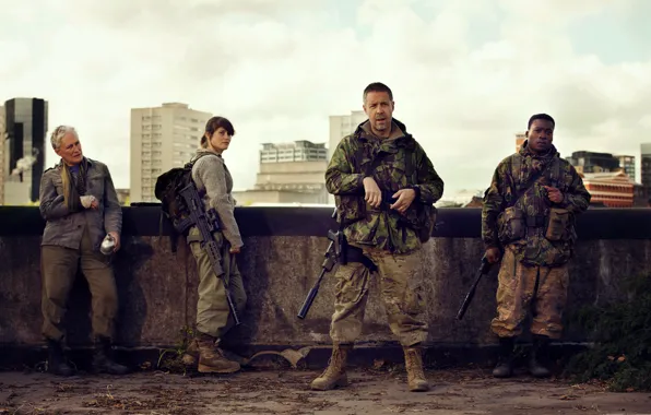 Cinema, gun, weapon, survivor, movie, film, rifle, Gemma Arterton
