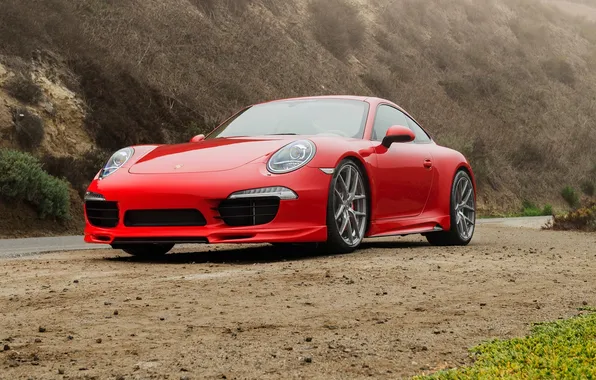 Picture 911, Porsche, Porsche, red, Carrera, 2015, Carrera 4S