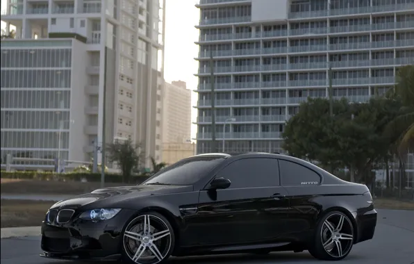 Picture bmw, wheels, black, 360forged, e92, nitto