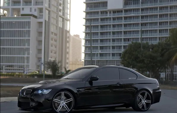 Bmw, wheels, black, 360forged, e92, nitto