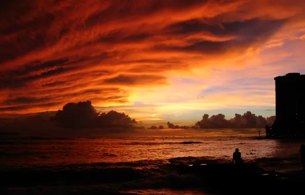 Sea, nature, sunrise, mood