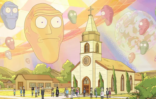 Church, Smith, Cartoon, Faith, Sanchez, Rick, Rick and Morty, Rick and Morty