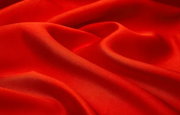 Picture wave, background, texture, fabric, red, folds