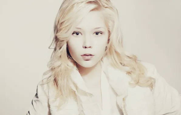 Picture girl, portrait, blonde, cute