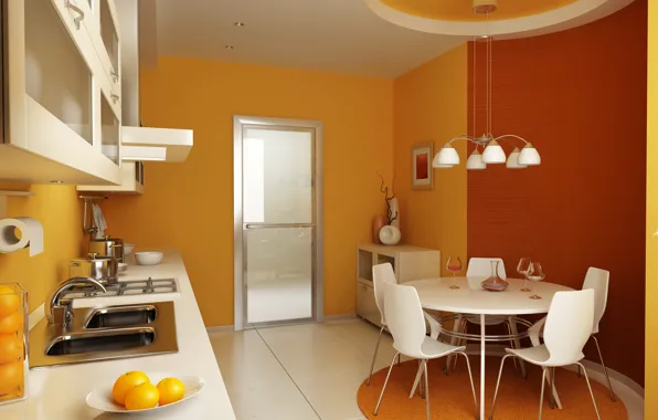 Picture design, room, interior, kitchen