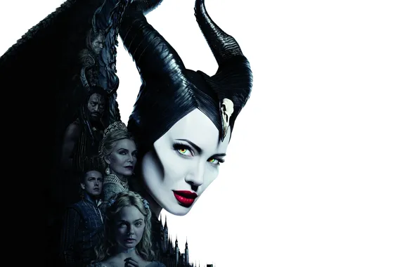 Picture poster, Maleficent, Elle Fanning, El Fanning, 2019