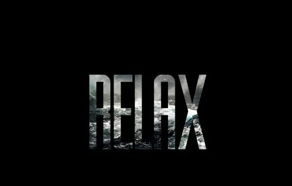 Picture sea, the inscription, relax, sea
