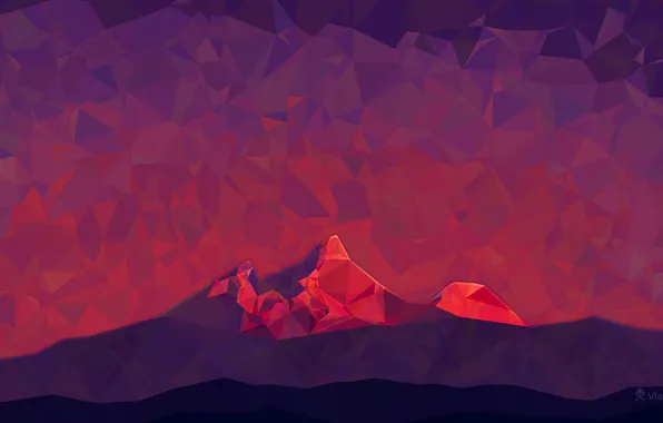 Red, Mountain, High