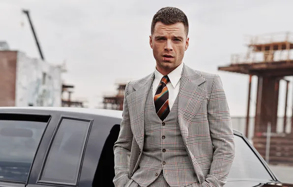 Auto, portrait, costume, actor, Sebastian Stan, Sebastian Stan
