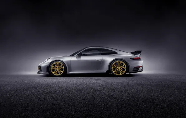 911, Porsche, side view, Carrera, TechArt, 992, 2019