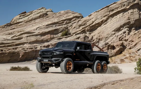 Picture pickup, Rezvani, 2020, at the rock, Hercules 6x6