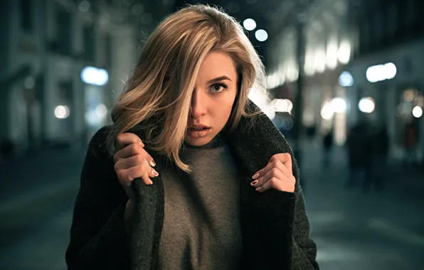Look, the city, Victoria, sponge, coat, Vika, Victoria ♥ Andreevna