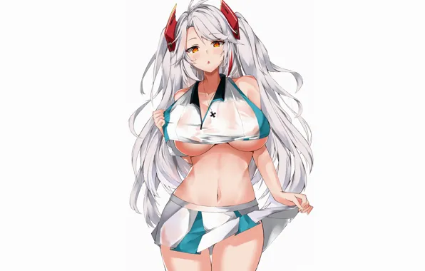 Picture girl, sexy, cleavage, long hair, boobs, anime, beautiful, pretty