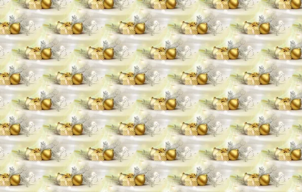 Balls, sprig, background, holiday, gift, new year, texture, art