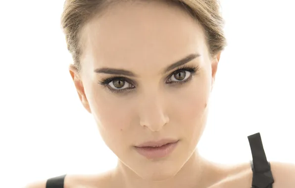 Eyes, look, pose, portrait, makeup, actress, Natalie Portman, Natalie Portman