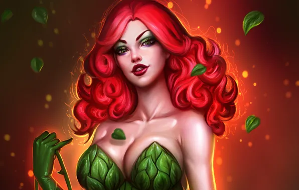 Girl, art, fragment, Poison Ivy, Poison Ivy, Ayya Saparniyazova