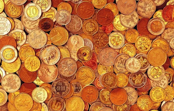 Country, texture, coins