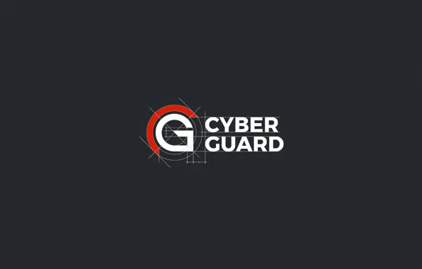 Minimalism, Logo, minimalism, Logo, Cyber Guard, Protection, Protect, CyberGuard
