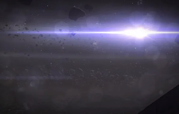 The sun, space, light, Mass Effect, Kamet