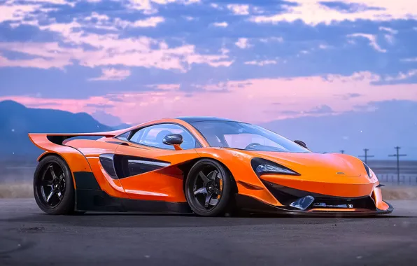 McLaren, Orange, Tuning, Future, Supercar, by Khyzyl Saleem, Experimental, 570S