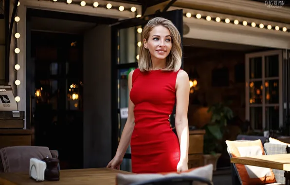 Smile, model, portrait, makeup, figure, dress, hairstyle, blonde