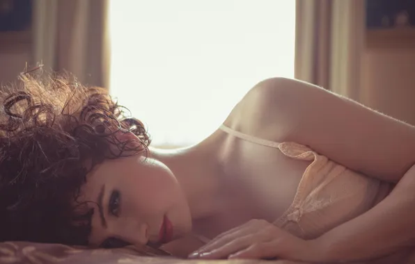 Look, girl, brunette, lies