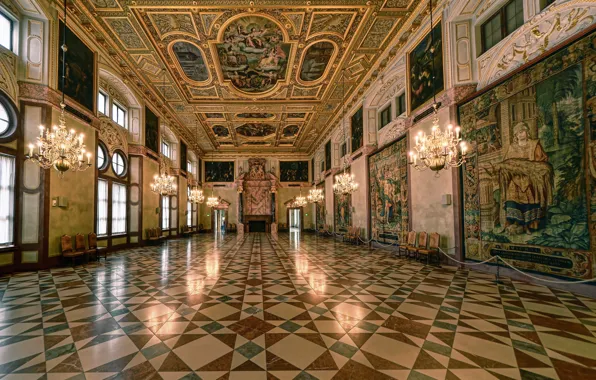 Picture Munich, Bayern, Munich Residenz, The Emperor's hall, Royal hall