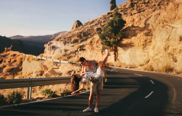 Road, girl, photographer, girl, guy, photography, photographer, David Olkarny