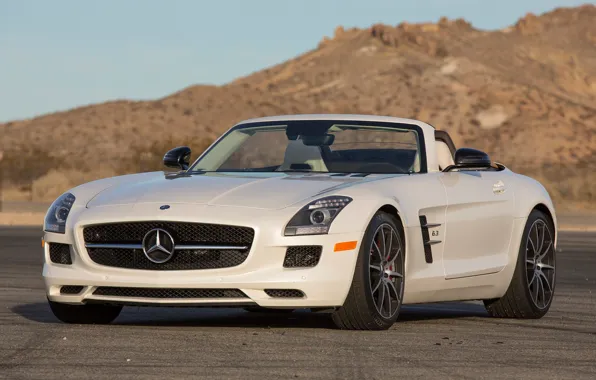 Picture Roadster, Mercedes-Benz, Roadster, car, AMG, SLS, the front
