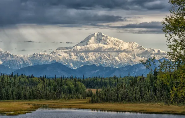 The sky, landscape, mountains, nature, beauty