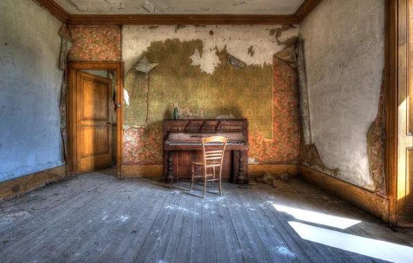 Music, chair, piano