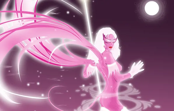 Girl, wings, Vector