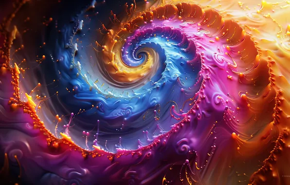 Picture colorful, digital art, vortex
