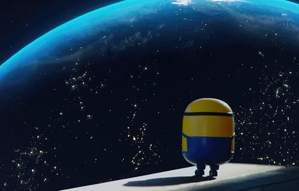 Picture moon, cartoon, minion