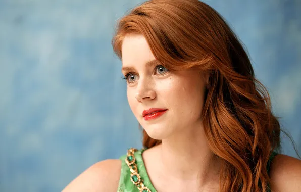 Picture face, smile, hair, actress, red, amy adams