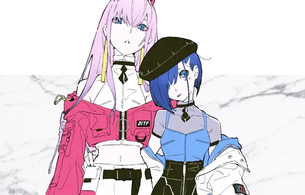 Style, girls, Ichigo, 002, Darling In The Frankxx, Cute in France