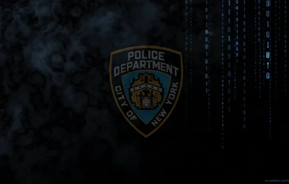 BLACK, SHIELD, LOGO, NYPD