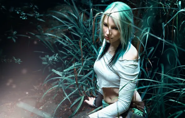Picture girl, piercing, makeup, Silent Purr, Kira Lie