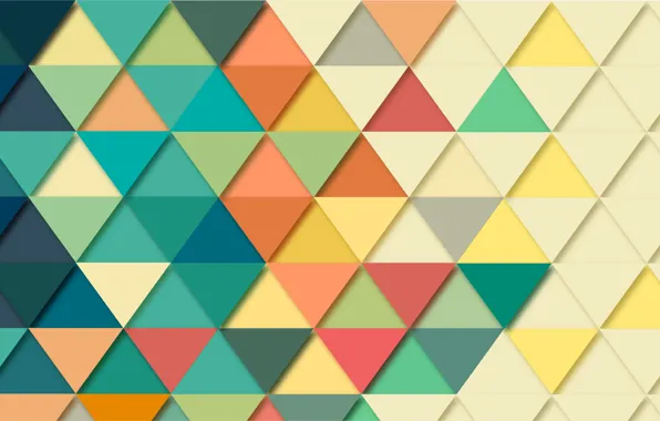 Picture mosaic, abstraction, background, triangles, geometry