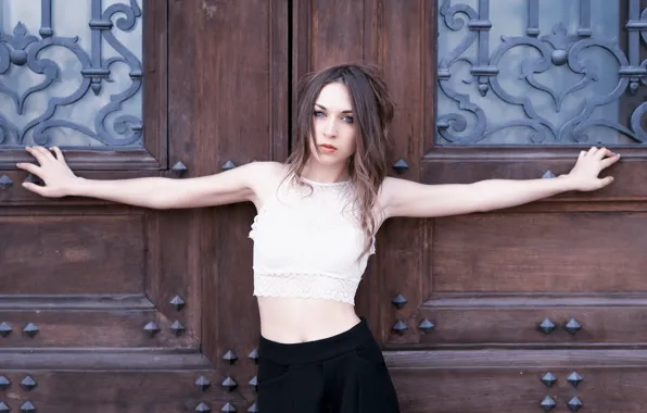 Picture look, background, model, Anna