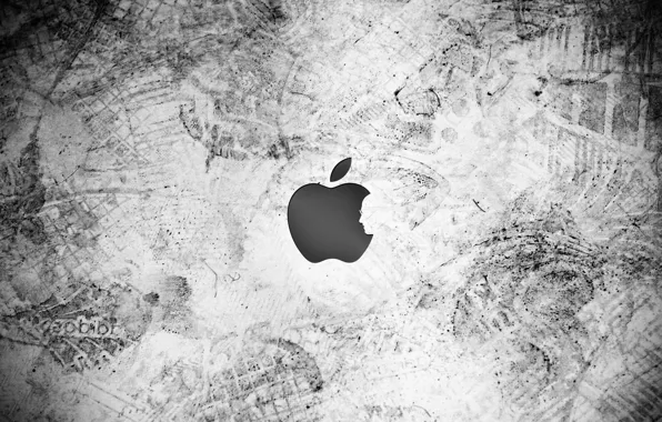 Picture Apple, wall, logo, steve jobs