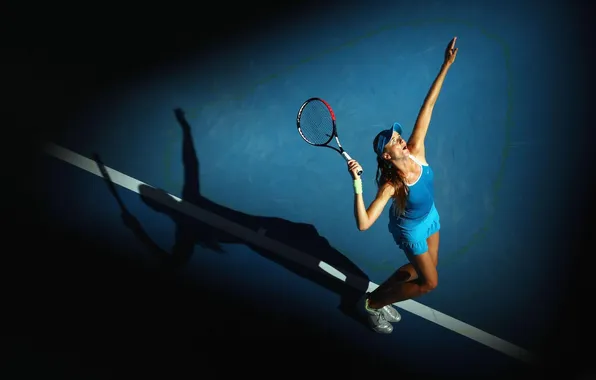 Picture tennis, Daniela Hantuchova, raketka, kort